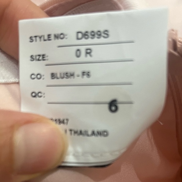 Alfred Sung NWT Strapless Satin High Low Dress with Pockets in Blush - Picture 8 of 9